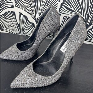 Steve Madden Sparkling Silver Heels